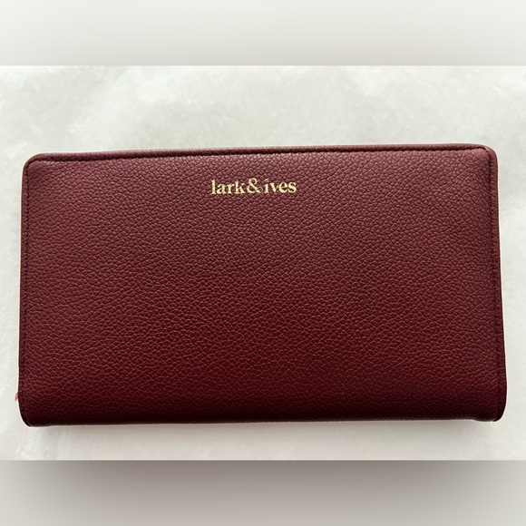 Lark & Ives, Continental Snap Wallet, Bordeaux/Maroon/Burgundy - Picture 1 of 3